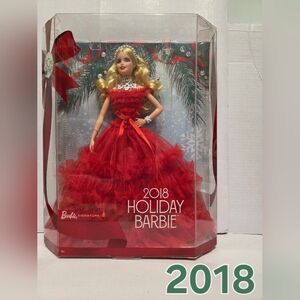 Signature Holiday Barbie in Red Tiered Gown 2018